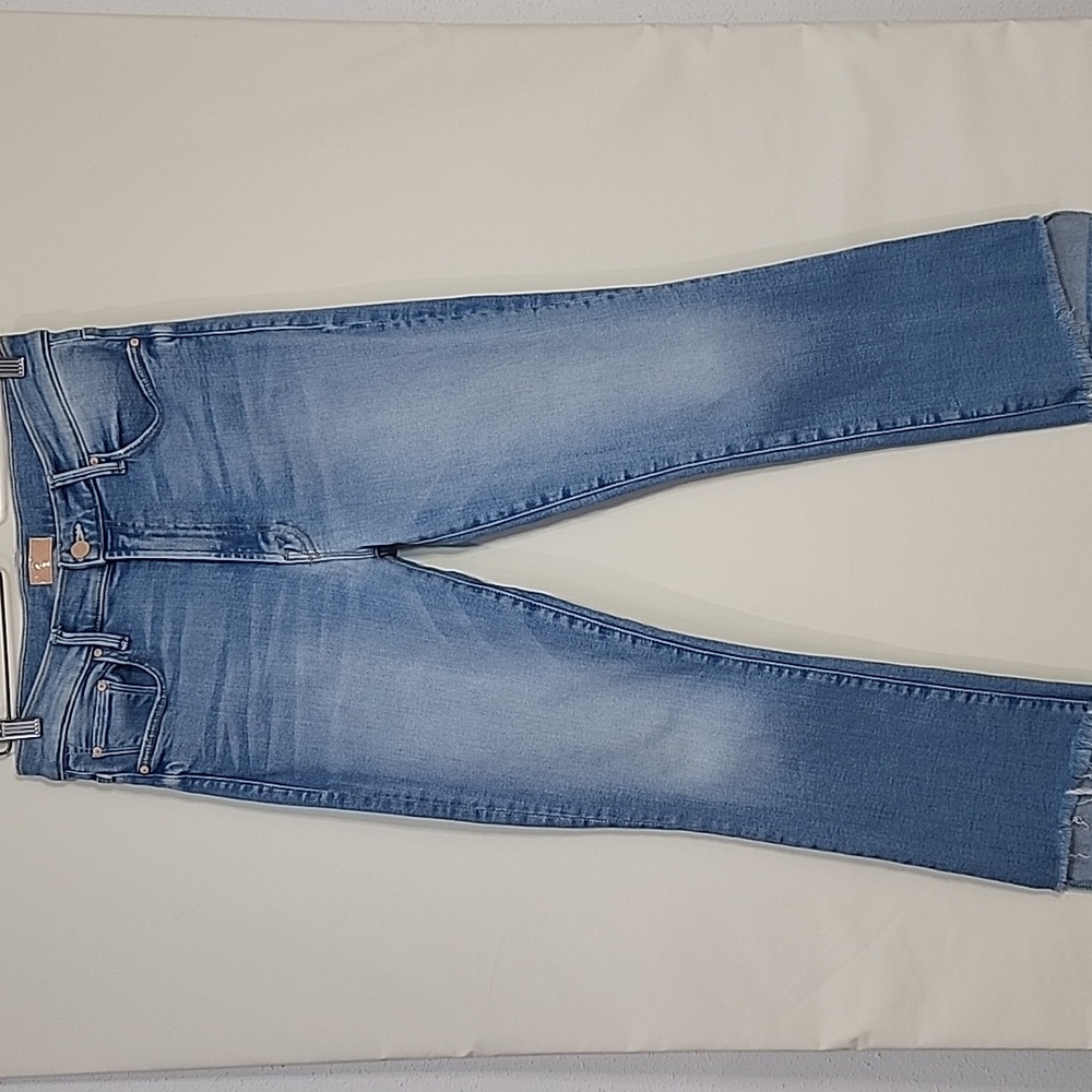 Mother The Inside Crop Step Fray Jeans In Limited Edition Wash  30